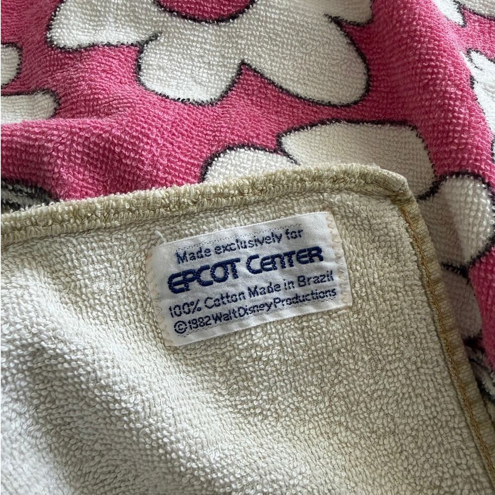 Walt Disney 1980's Epcot Center Figment Beach Vintage Towel RARE - Picture 4 of 4